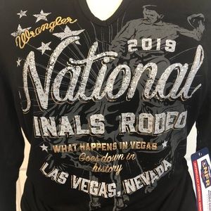 NEW NFR LAS VEGAS RODEO LADIES WRANGLER SHIRT